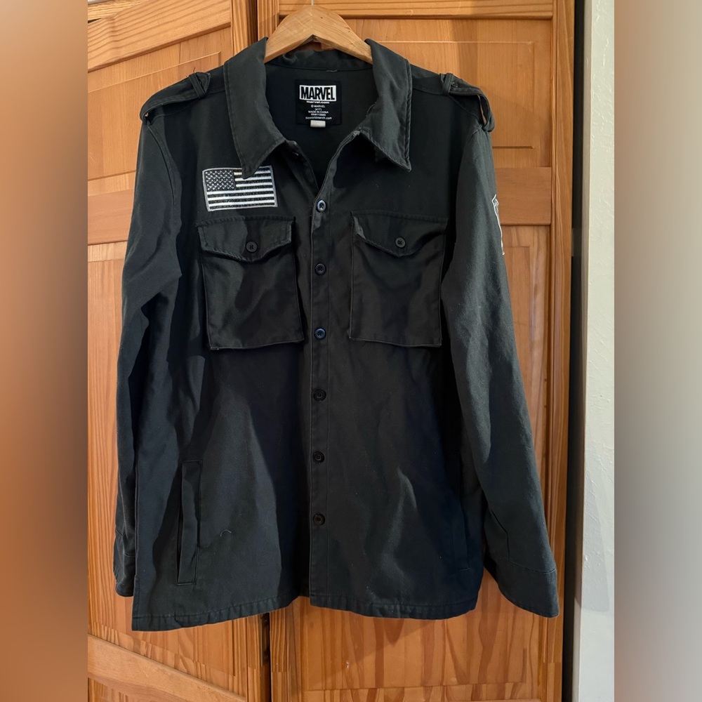 Marvel Vigilante Black Field Jacket